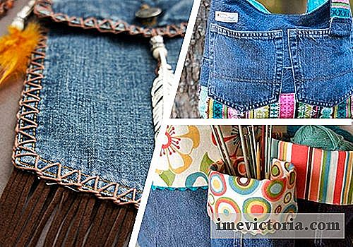 9 Måter å gjenbruke gamle jeans på