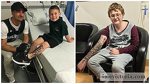 Man gjør midlertidige tatoveringer for å gjenopprette styrke til syke barn