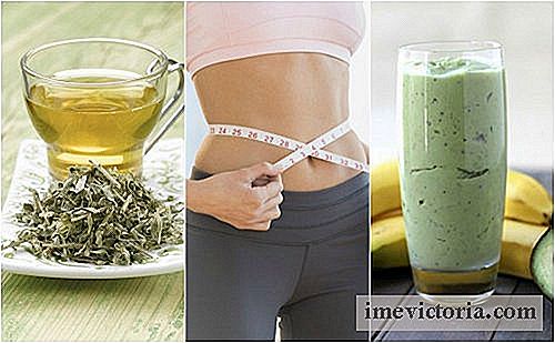 3 Drinker grønn te å gå ned i vekt enkelt