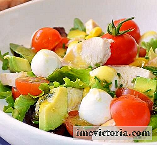 Ein köstlicher Salat den Bauch zu entleeren und den Körper