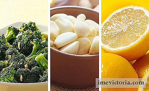 Brokkoli, sitron og hvitløk for å ta vare på huden din og din helse