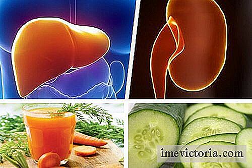En gulrot juice og agurk å befeste lever og nyrer